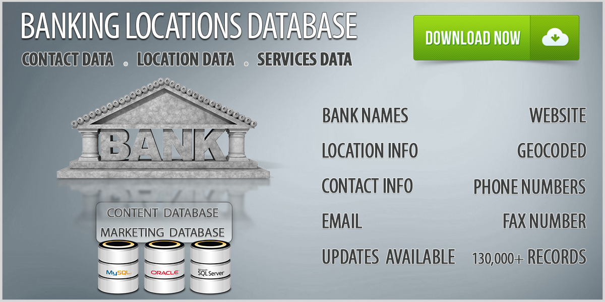 U.S. Banks Database Download