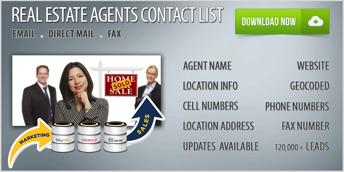 Real Estate Agents Database Download