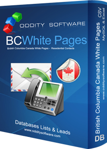 Download British Columbia Canada White Pages Database