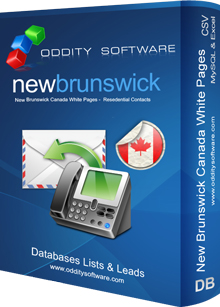 Download New Brunswick Canada White Pages Database