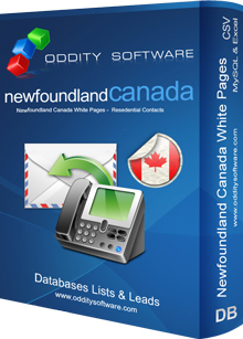 Download Newfoundland Canada White Pages Database