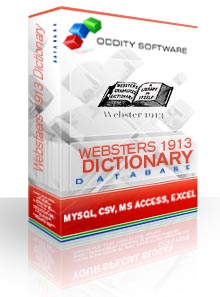 Download Websters 1913 Dictionary