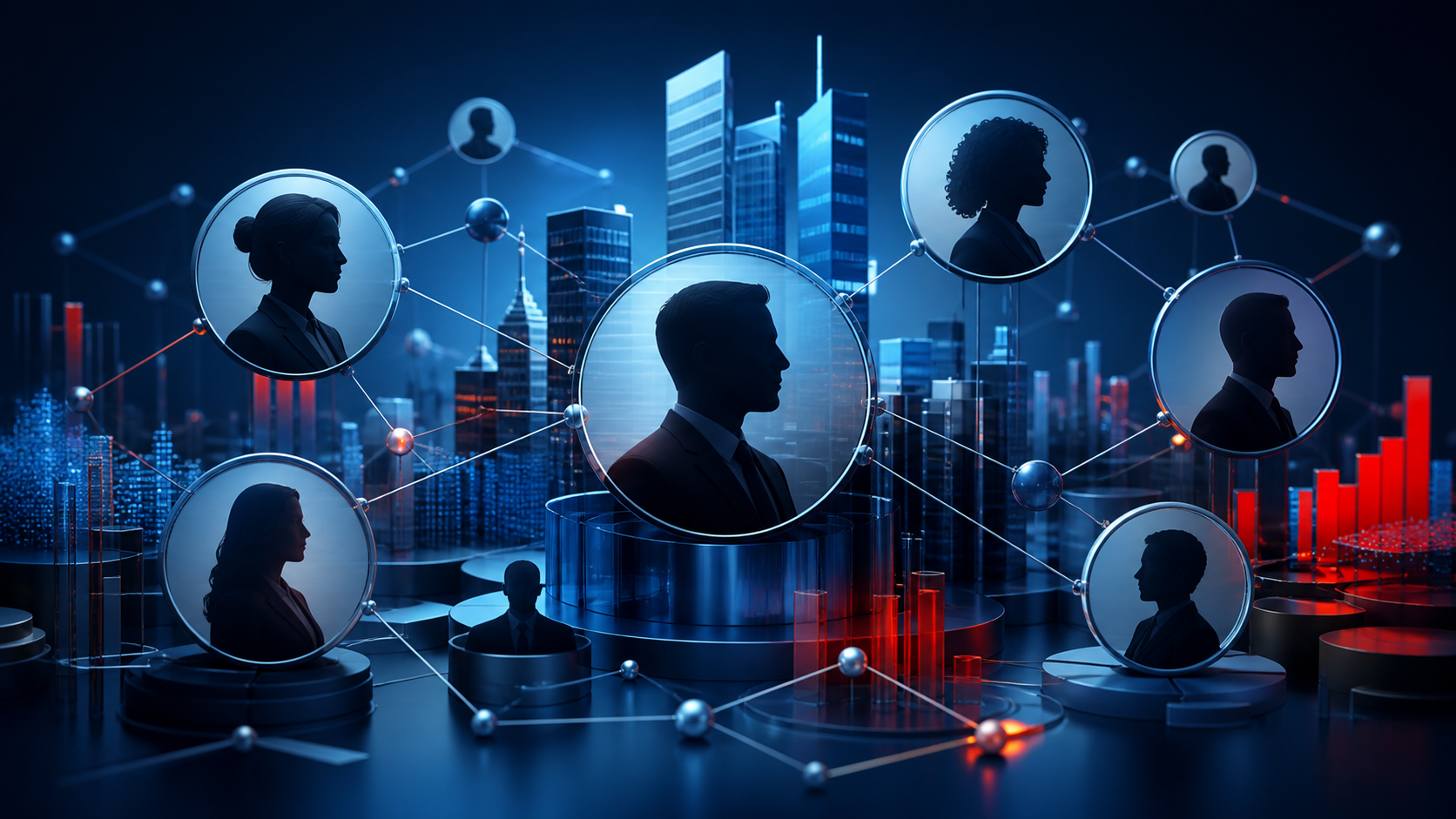 Modern executive data network visualization