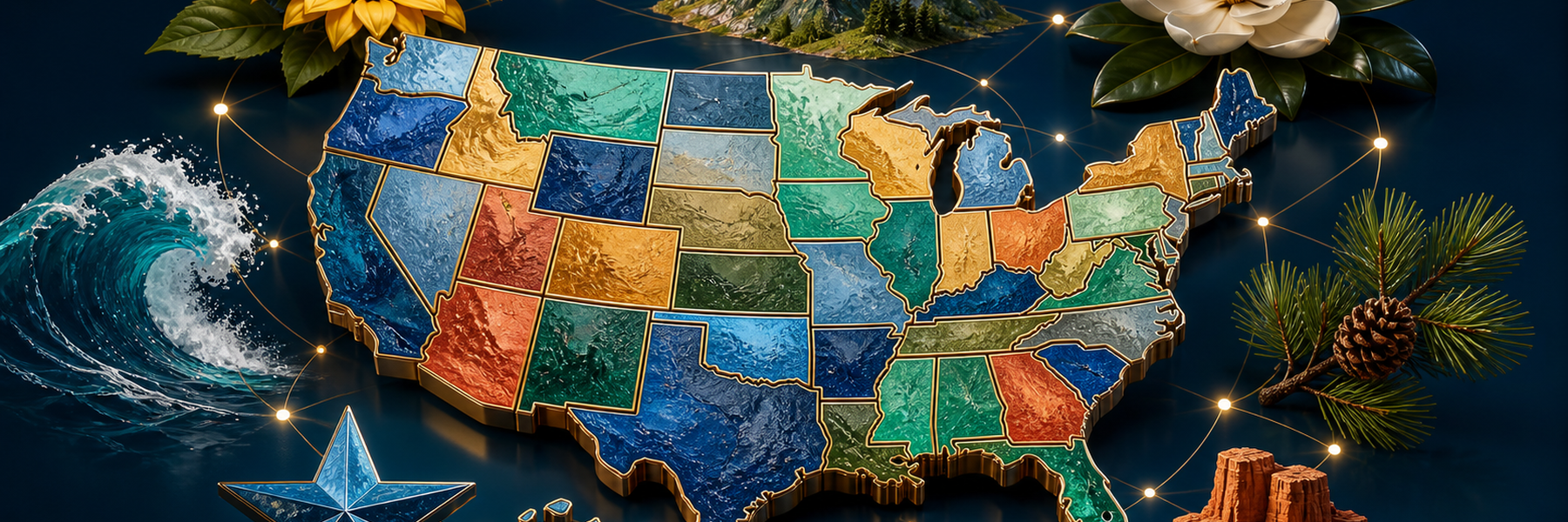 US State NickNames List Download
