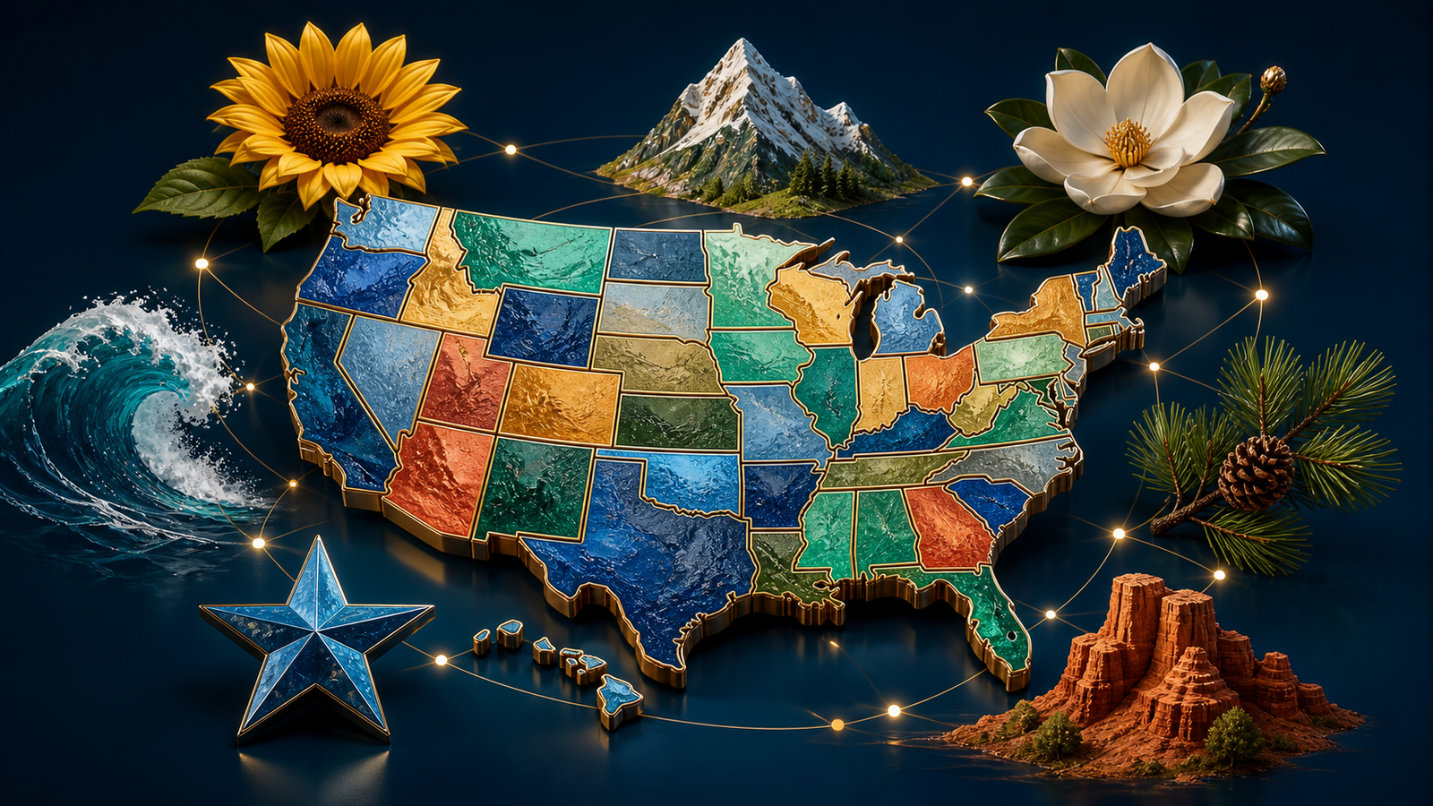 US State NickNames List List