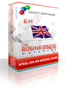 Download United Kingdom Businesses E - H Database