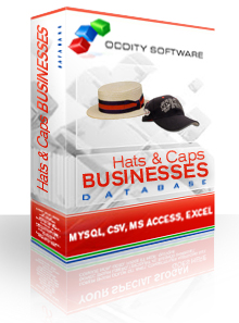 Download Hats and Caps Businesses Database