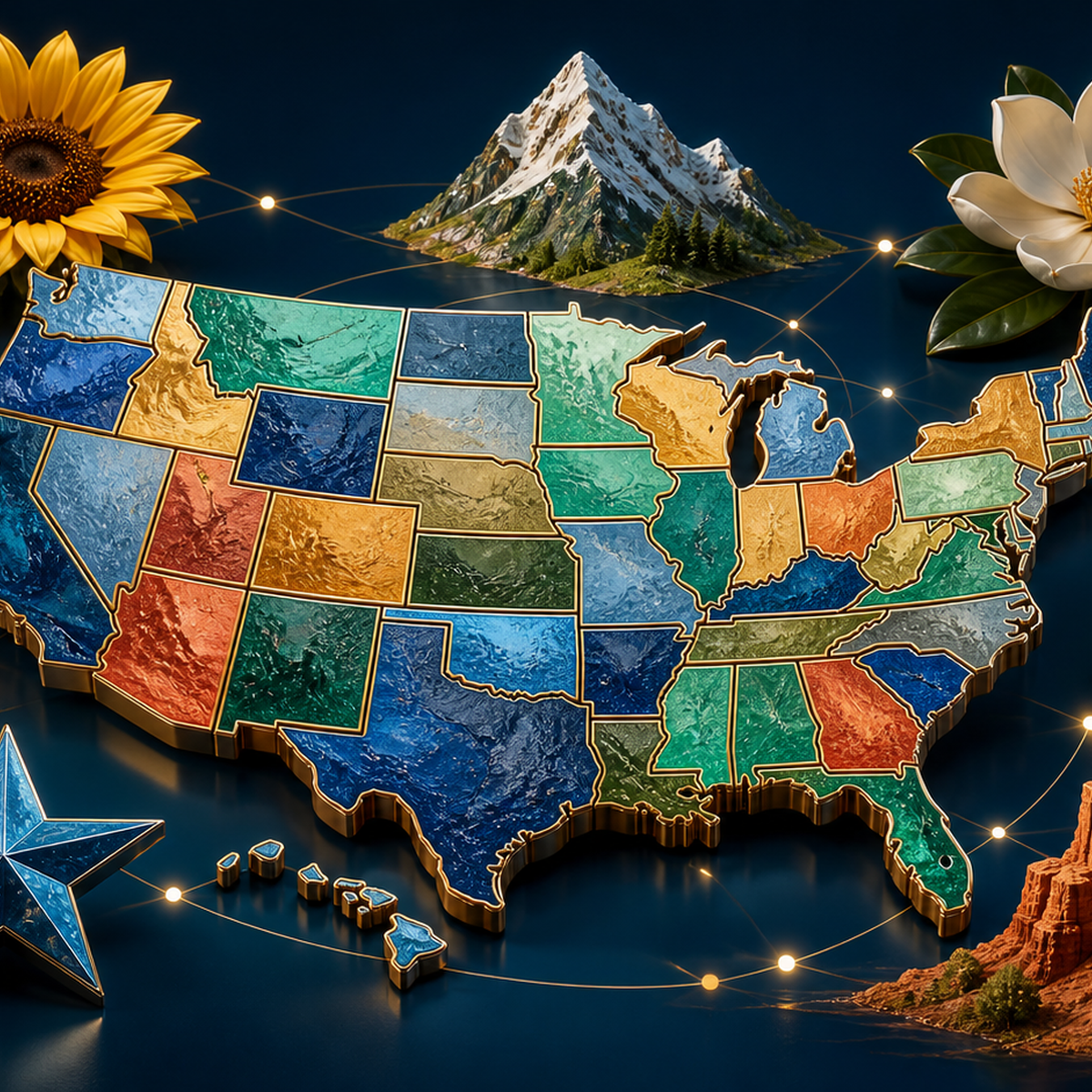 US State NickNames List artwork