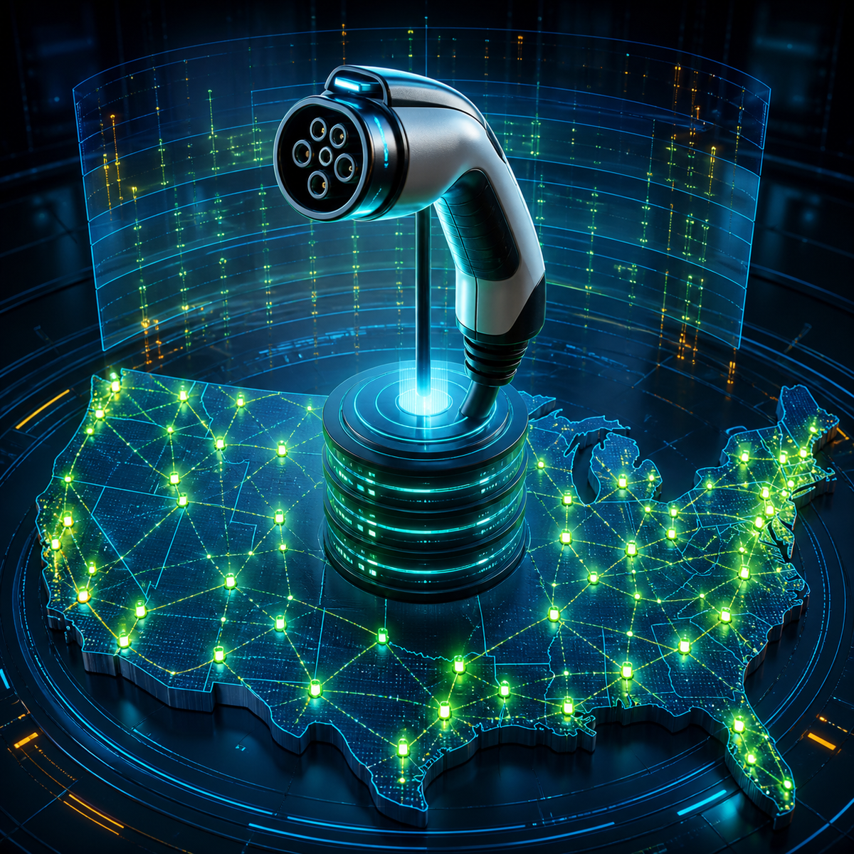 U.S. Electric Vehicle Charging Stations Database artwork