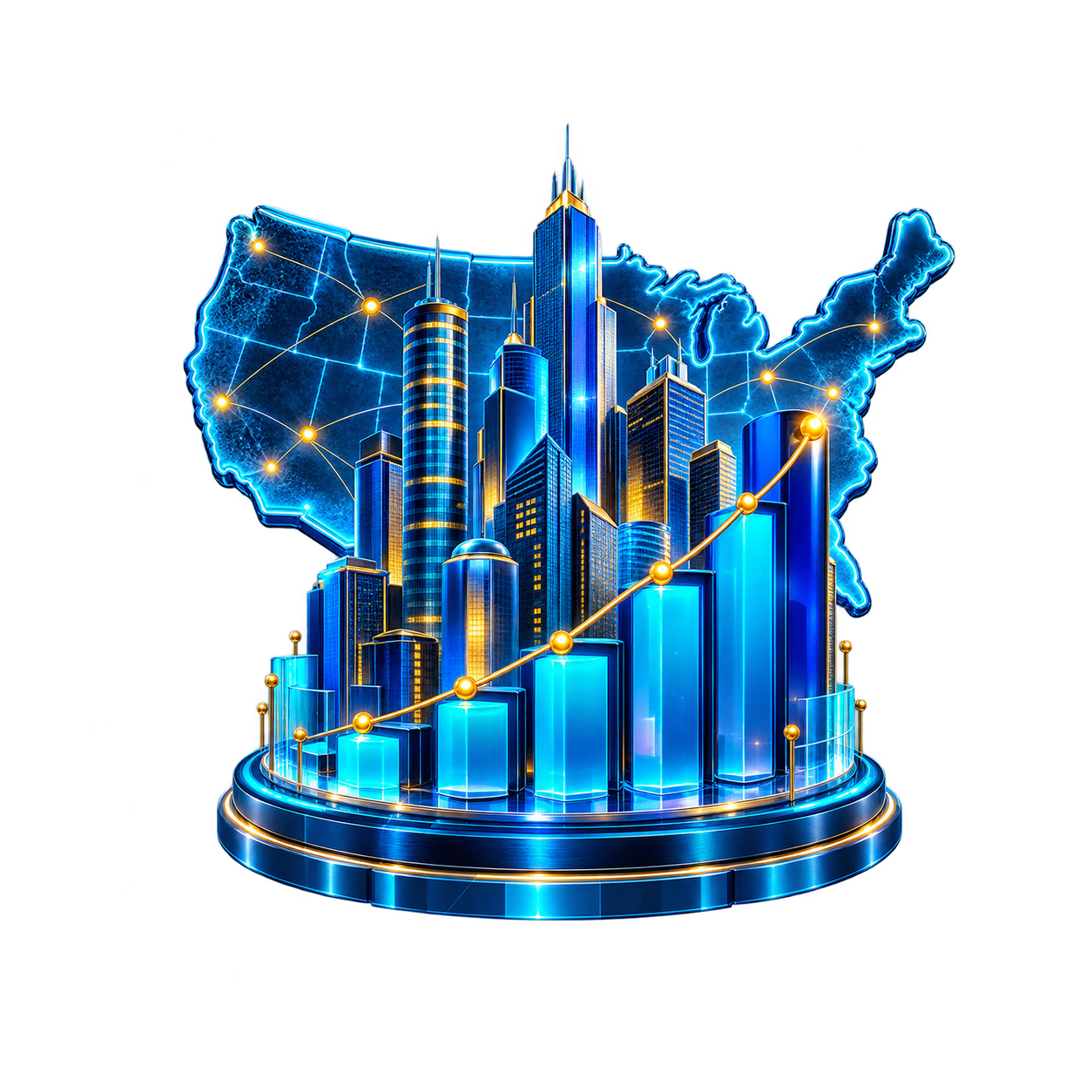 Top Cities in the U.S. by Population List catalog icon